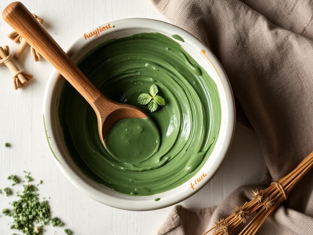 French Green Clay Face Mask (Beginner, 10 Mins)