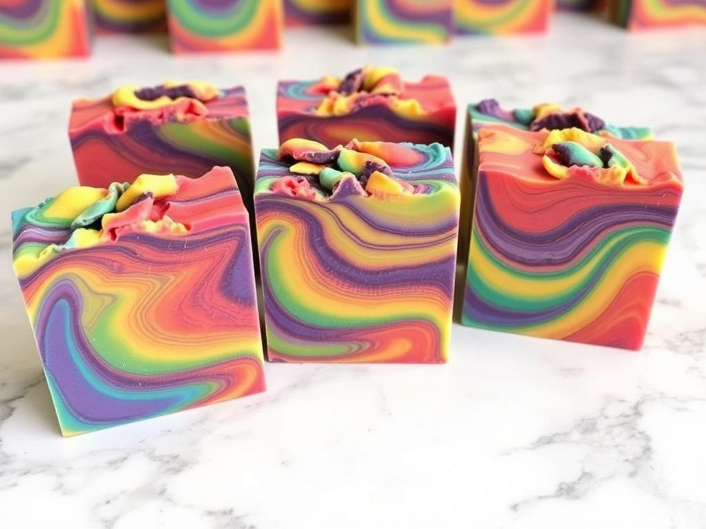 Rainbow Swirl Melt & Pour Soap (Intermediate, 45 Mins)