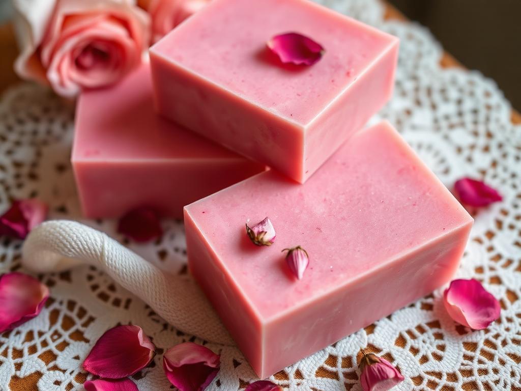Rose Petal & Pink Clay Soap (Intermediate, 2 Hours + Cure)